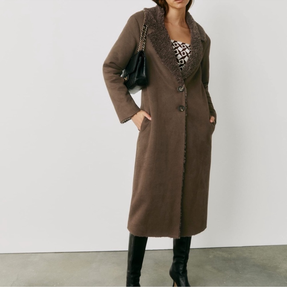 Reformation Brown Coat